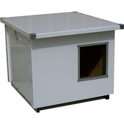 outdoor metal dog house|insulated dog house for large.